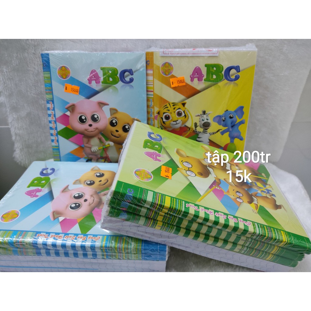 2 cuốn Tập ABc 4 ô ly 200trang