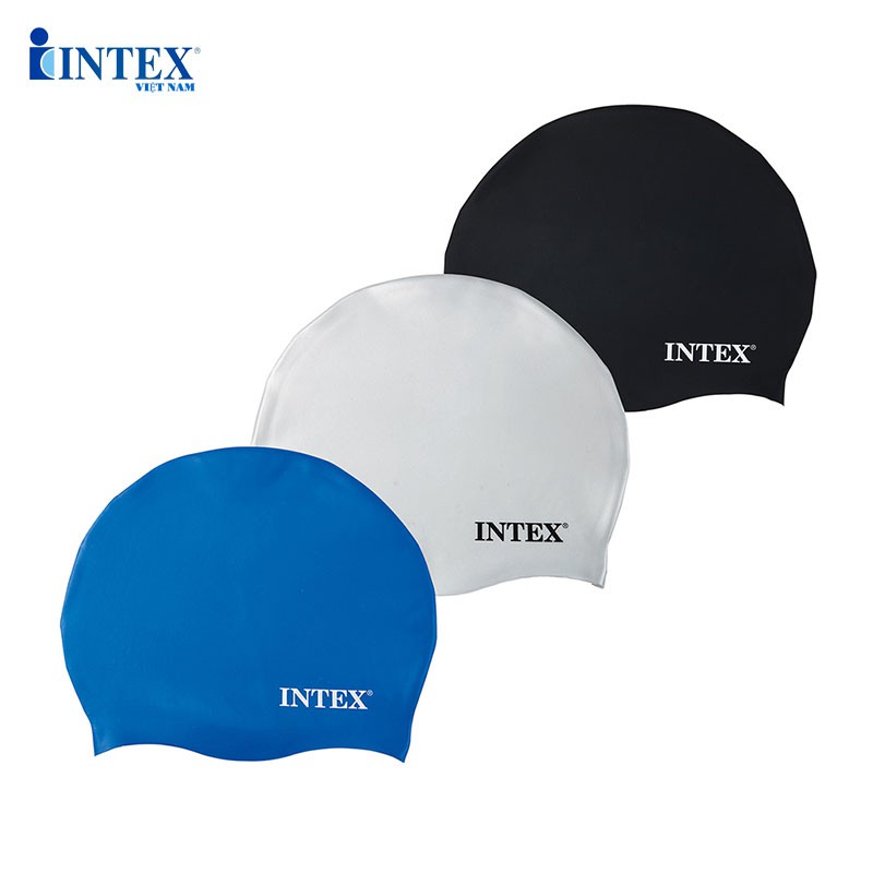 Mũ bơi co giãn 3 màu INTEX 55991