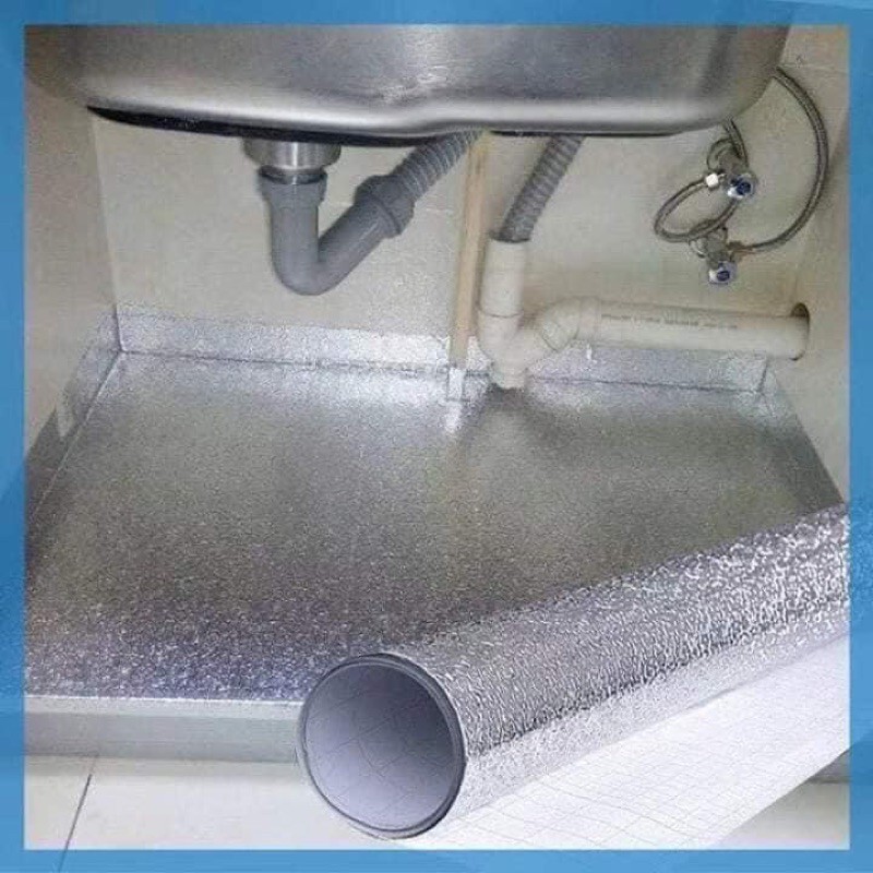 GIẤY DÁN BẾP 3Mx60CM (DECAL) MÀU BẠC, VÀNG ĐỒNG TRÁNG BẠC CÁO CẤP CHỐNG THẤM | BigBuy360 - bigbuy360.vn