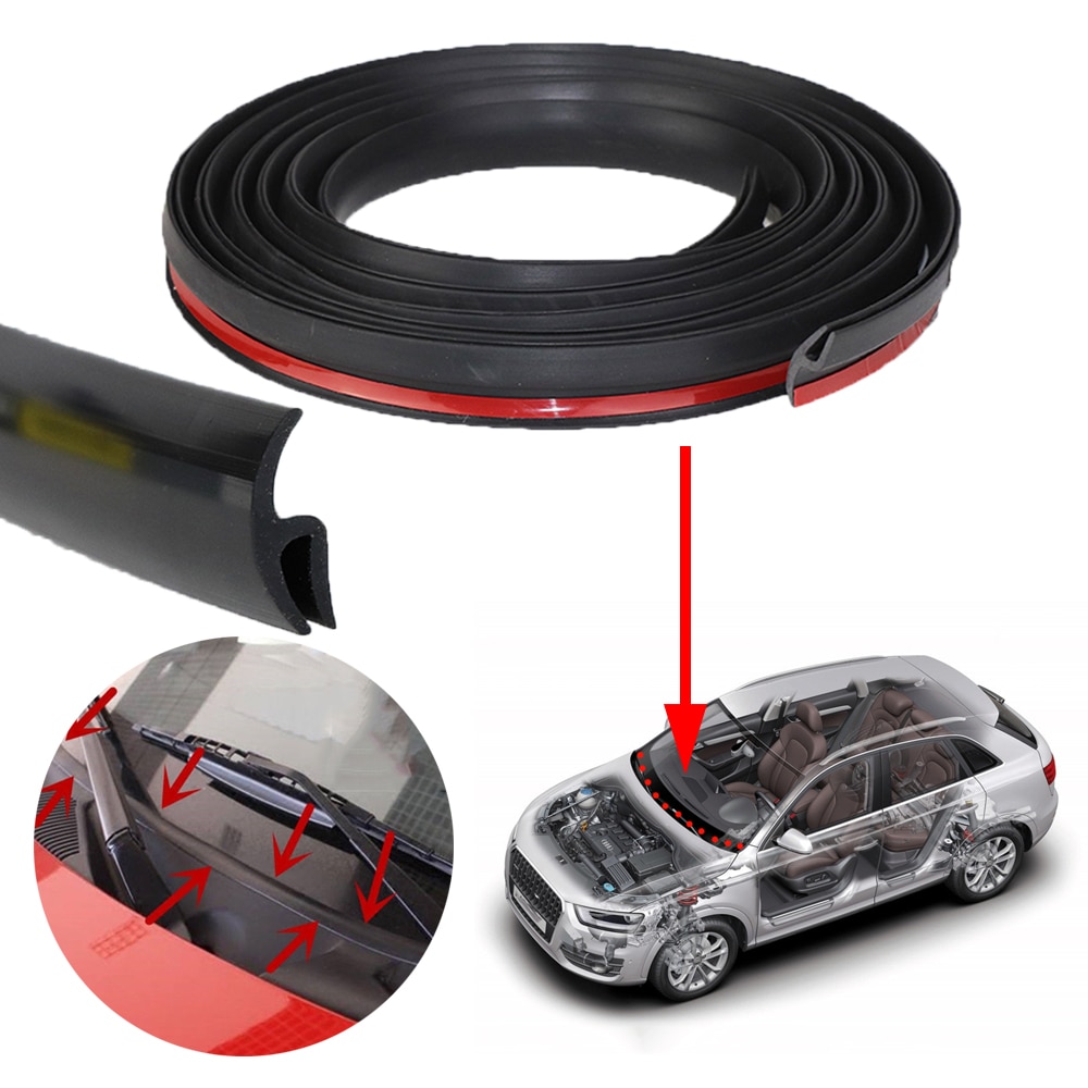 Cuộn Dây Cao Su 1.7m Dán Viền Kính Chắn Gió Xe Hơi Chống Tuổi Tác
