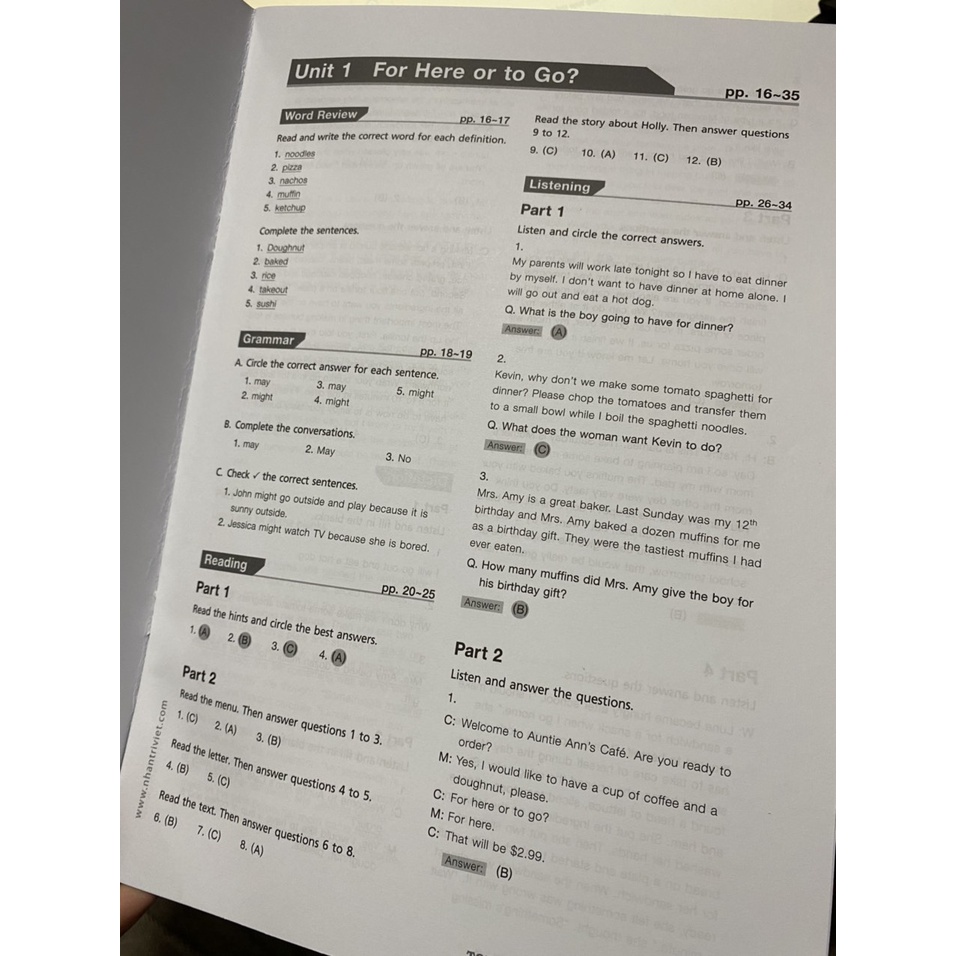 Sách - TOEFL Primary step 2 book 2 : Audio scrips &amp; Answer Key