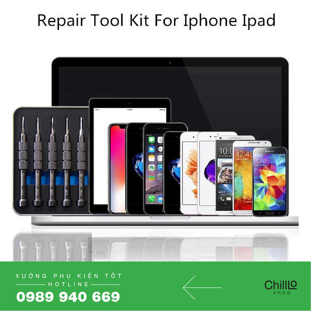 Tua nơ vít Điện Thoại HTOUGH H1 Tô vít chất lượng cao - Dụng cụ Tua vít mở điện thoại iphone, ipad… (bán lẻ)