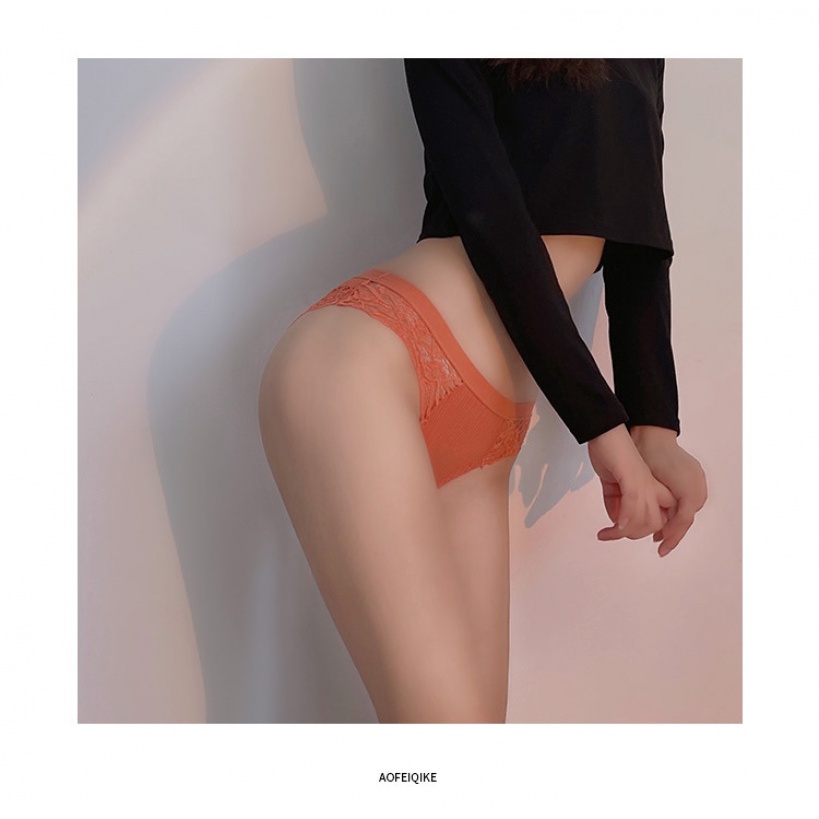 Quần Lót Thể Thao Cotton Phối Ren Thoải Mái Quyến Rũ Cho Nữ Plus Size DZTD