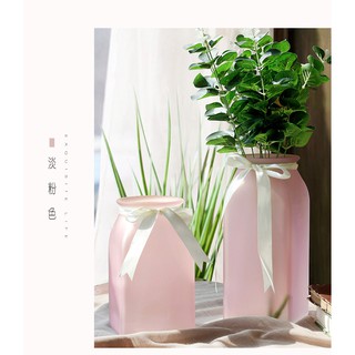 Lọ hoa thủy tinh cát- hồng