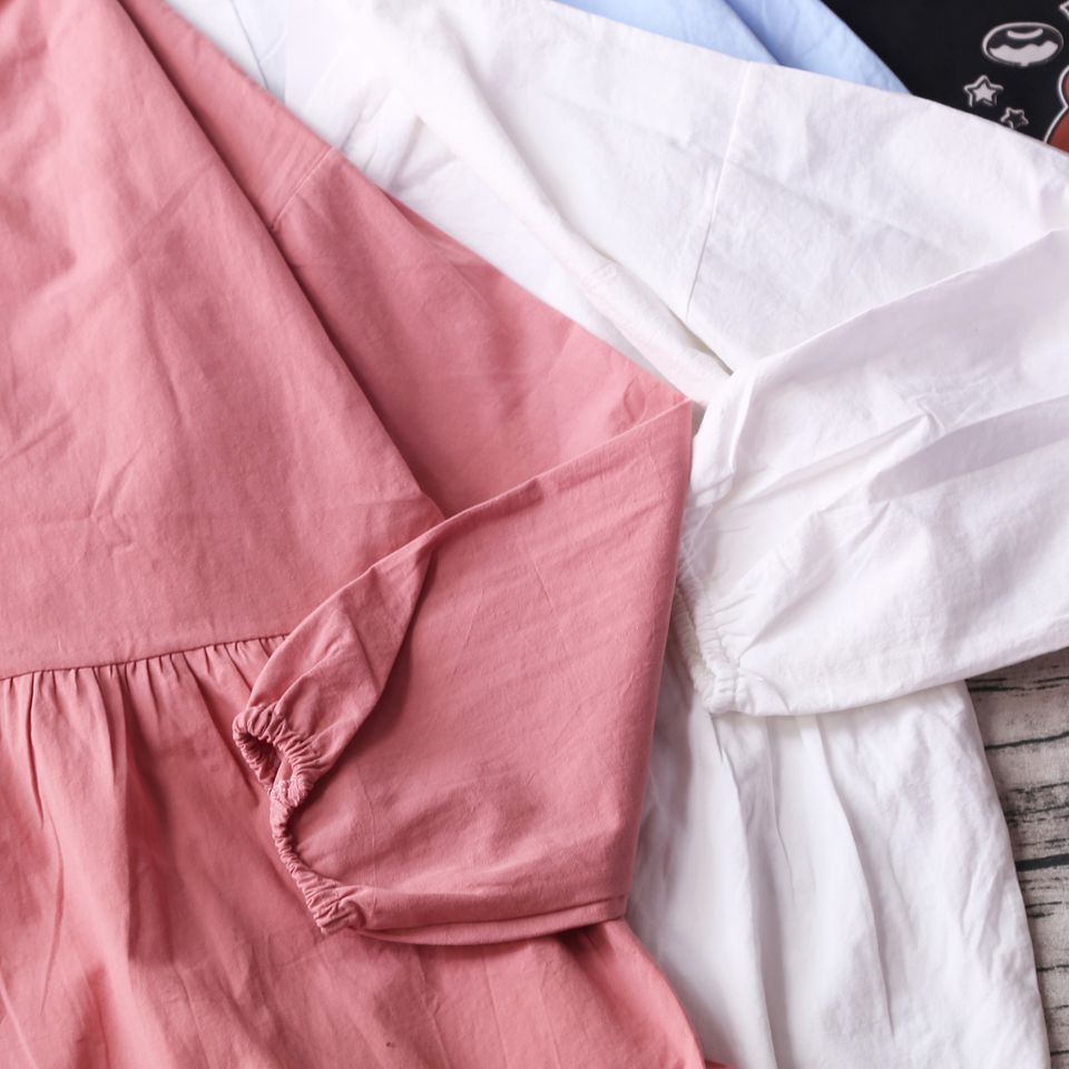 ÁO BABYDOLL TAY BỒNG CỔ V