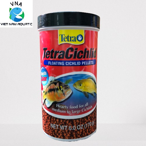 [Mã 55FMCGSALE1 giảm 10% tối đa 40K đơn 250K] Cám Tetra Cichlid - Thức ăn cao cấp kích màu cho cá cảnh