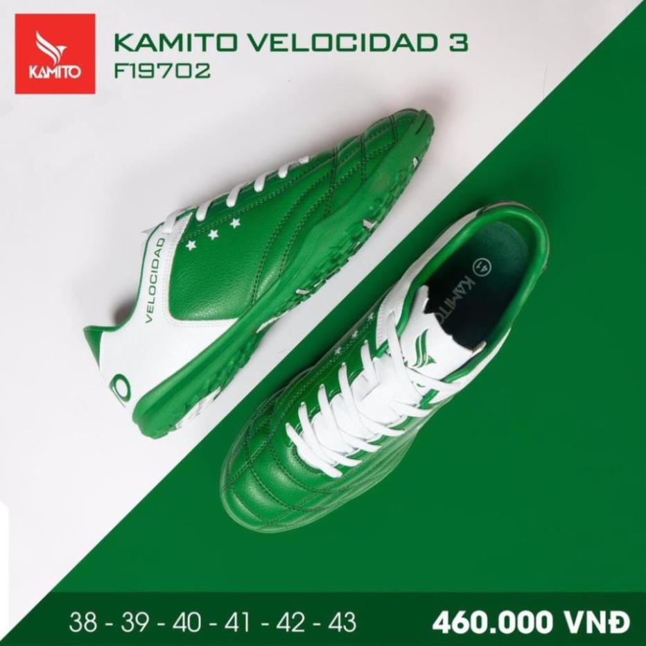 🤩 Giày đá bóng chính hãng Kamito VELOCIDAD 3, thương hiệu người Việt, Giày đá banh Kamito chính hãng l 