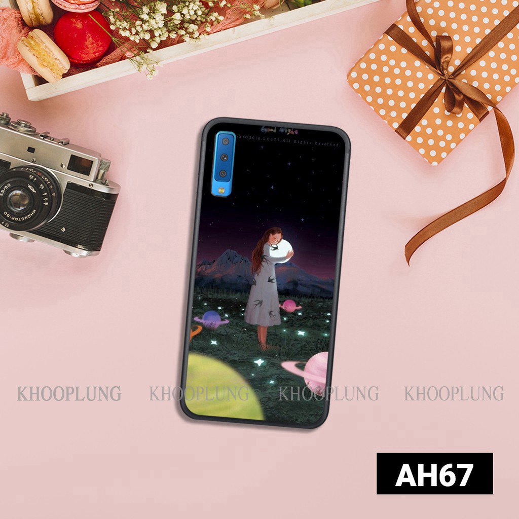 Ốp lưng Samsung A750/ A7 2018 - A9 2018 in hình ngân hà vũ trụ0