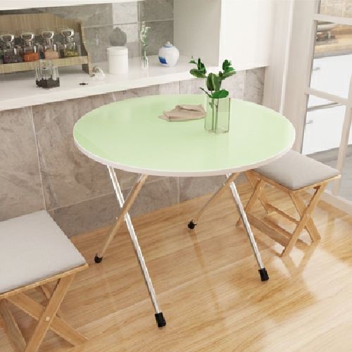 Bàn ăn gấp chân cao 50 cm gia đình căn hộ nhỏ tròn vuông gỗ 80cm