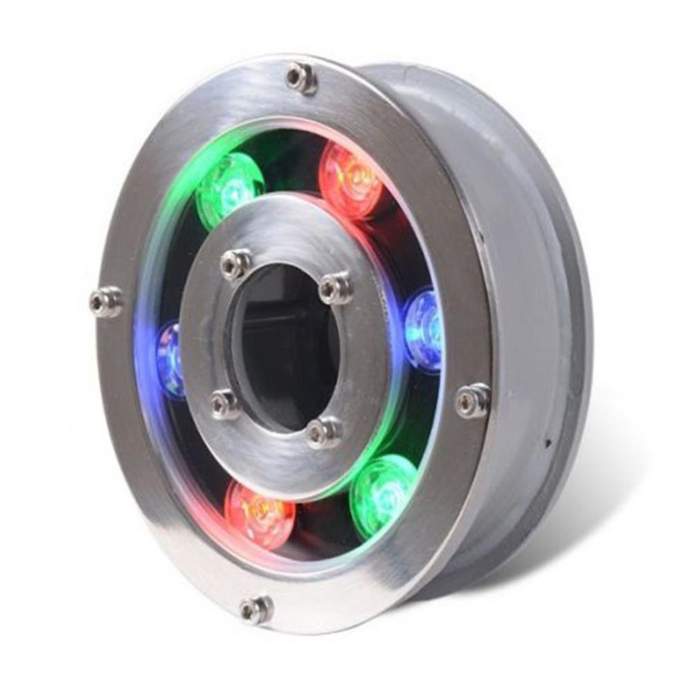 Đèn LED âm nước dạng bánh xe 6W đổi màu 12VAC - Đèn âm nước có lỗ 6w