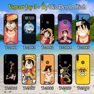 Ốp lưng Vsmart Joy 3 dẻo đen in hình One Piece