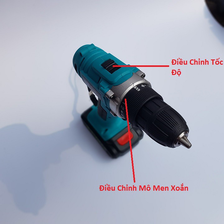 Máy Khoan Pin Bắt Vít VTN 21V Lõi Đồng 2 Pin  - Khoan , Sắt, Gỗ, Bắn Vít Tặng Kèm Đầu Tháo Vít Bảo Hành 6 Tháng