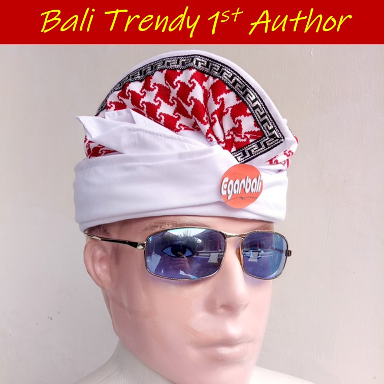 Áo viền đỏ trắng Udeng bali