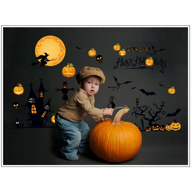 Decal trang trí Lễ Hội Halloween mẫu 02