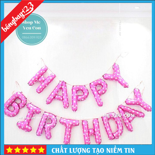 🎈SALE🎈 Bộ Bóng Bay Chữ Happy Birthday, Bóng Bay Trang Trí Sinh Nhật Cho Bé Trai, Bé Gái Đẹp