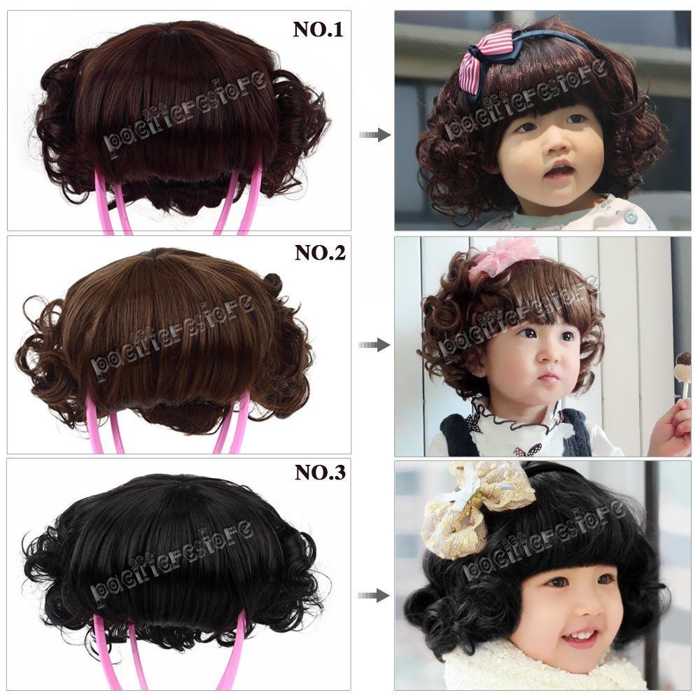 Bộ tóc giả kiểu Bob dành cho bé gái