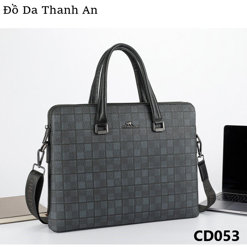 CẶP DA NAM, TÚI XÁCH NAM CÔNG SỞ CD053, HÀNG CAO CẤP, CHÍNH HÃNG PUFAN DAISHU, HỌA TIẾT MẠNG TINH THỂ HIỆN ĐẠI. | BigBuy360 - bigbuy360.vn