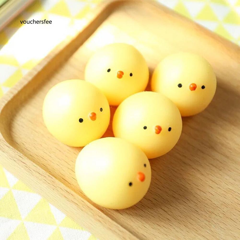 Squishy hình con gà màu vàng dễ thương làm quà tặng cho trẻ đồ chơi đàn hồi mềm mịn dễ thương