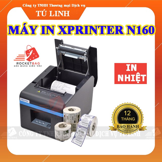 Máy In nhiệt Xprinter N160 - Bảo hành 12 tháng