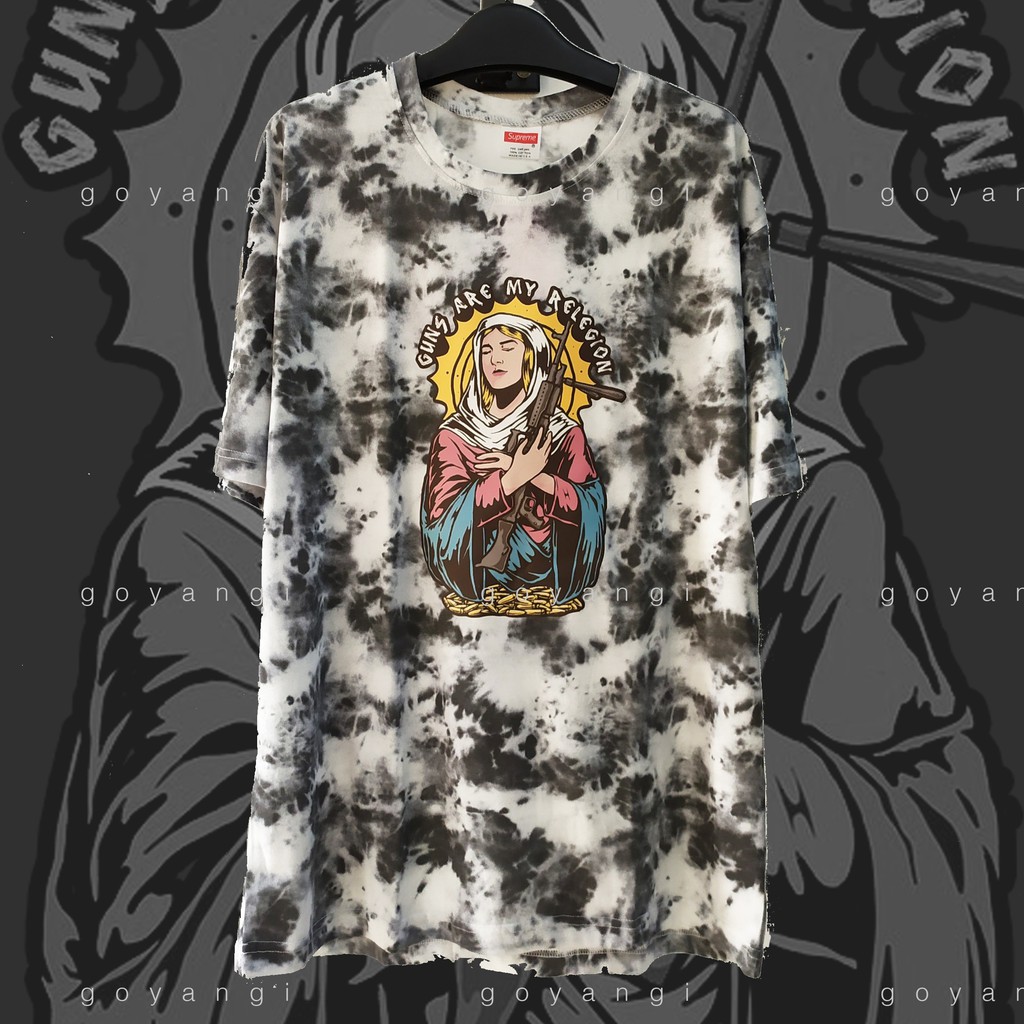 Áo tie dye tee Love Guns phong cách đường phố
