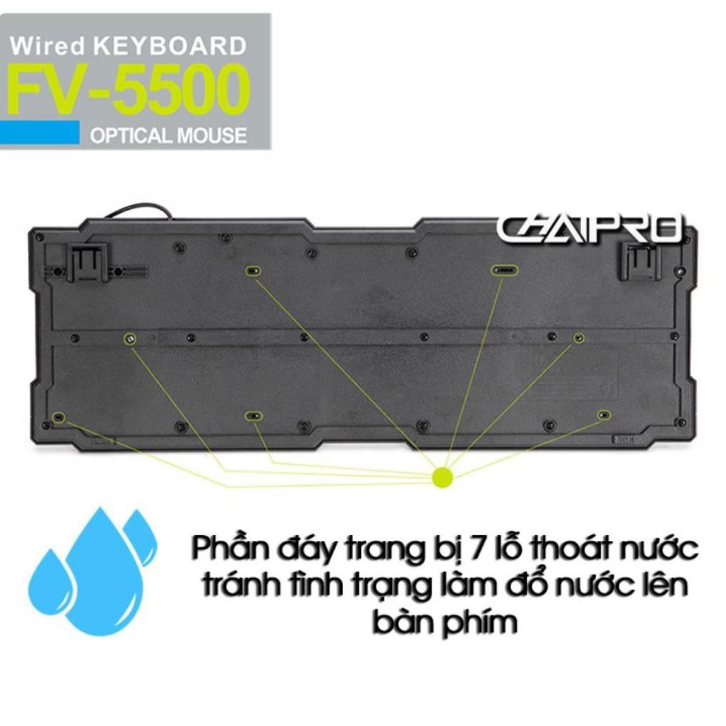 COMBO PHÍM VÀ CHUỘT CÓ DÂY FOREV FV-5500 - BH 12 THÁNG - 1 ĐỔI 1. | BigBuy360 - bigbuy360.vn