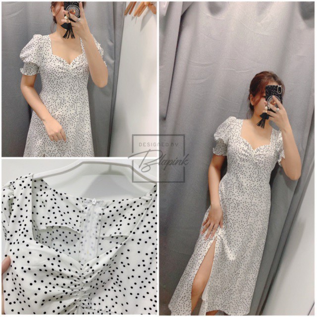 Đầm bi nhí trắng dài xẻ tà - Dáng suông - Sky Of Love Official | BigBuy360 - bigbuy360.vn