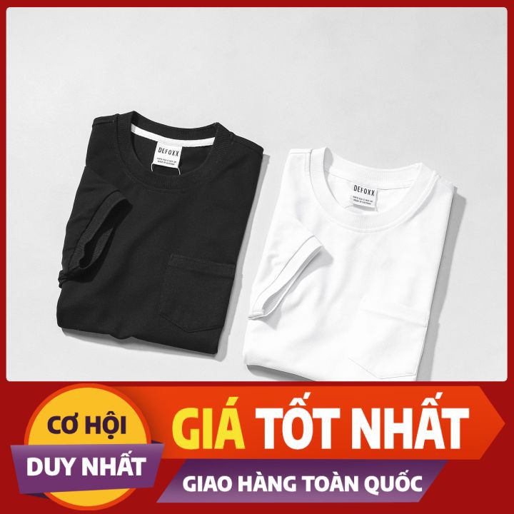 Áo thun nam Defoxx ❌Vải xịn ❌cổ tròn có túi
