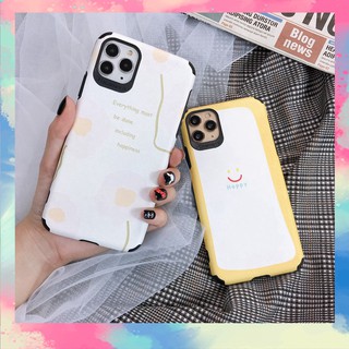 Ốp lưng iphone da imd chống bẩn chống sốc happiness - d052