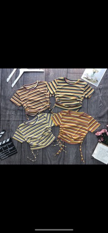 Áo croptop rút dây