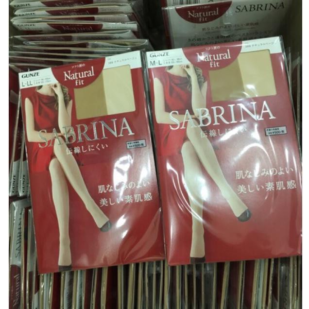 Quần tất Sabrina Natural/Shape Fit Nhật Bản màu da chân, màu đen size M L LL