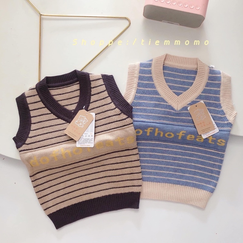 ÁO GILE LEN CHO BÉ TRAI QC CHẤT SIÊU ĐẸP