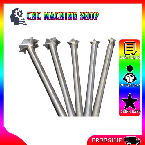 Mũi Tỉa Hình Ngôi Sao Cán 3mm SIZE 3,4,5,6,8