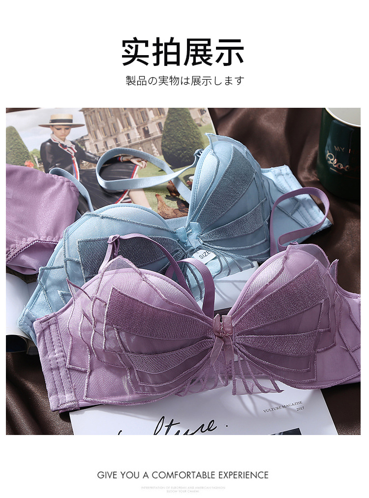 Bộ đồ lót nâng ngực không gọng điều chỉnh được thêu họa tiết gợi cảm (có bán lẻ áo ngực) | BigBuy360 - bigbuy360.vn