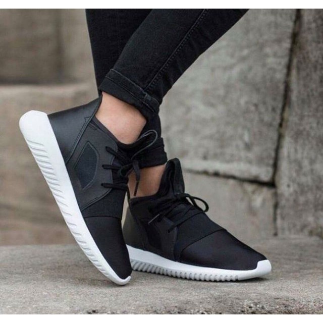 Xả [Hàng đẹp] Giày Thể Thao Sneaker Tubular defiant đen trắng :