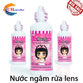 Nước ngâm lens Hàn Quốc chai lớn 150ml_Nước rửa lens _ CHcenter