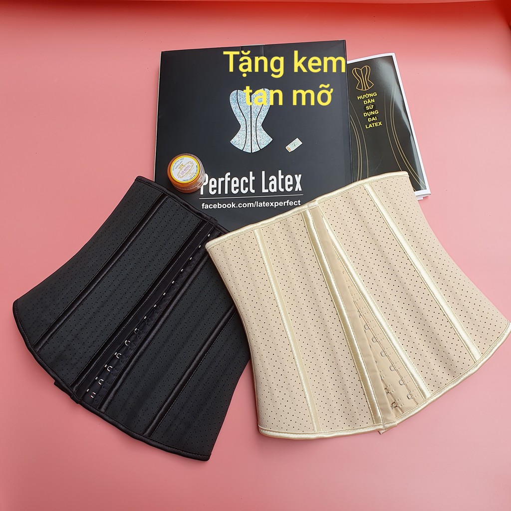 {Cam kết hàng chuẩn} Đai nịt bụng latex thông hơi 25 xương hylap, nịt latex chính hãng