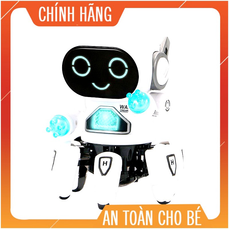 [𝐁𝐀́𝐍 𝐂𝐇𝐀̣𝐘] Robot thông minh nhảy múa chớp đèn di chuyển vui nhộn cho bé ( tặng kèm pin )