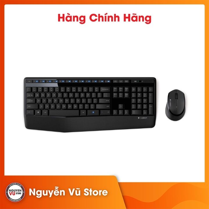 Combo bàn phím và chuột Logitech MK345 Wireless Black - Hàng chính hãng