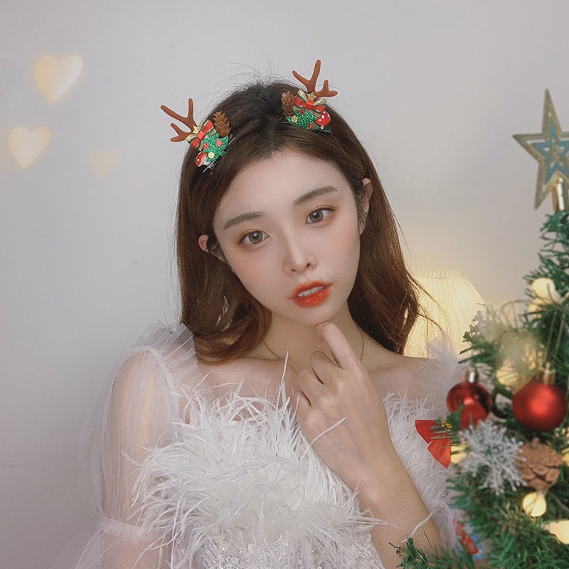 Dây cột tóc phong cách giáng sinh đơn giản dễ thương cho nữ