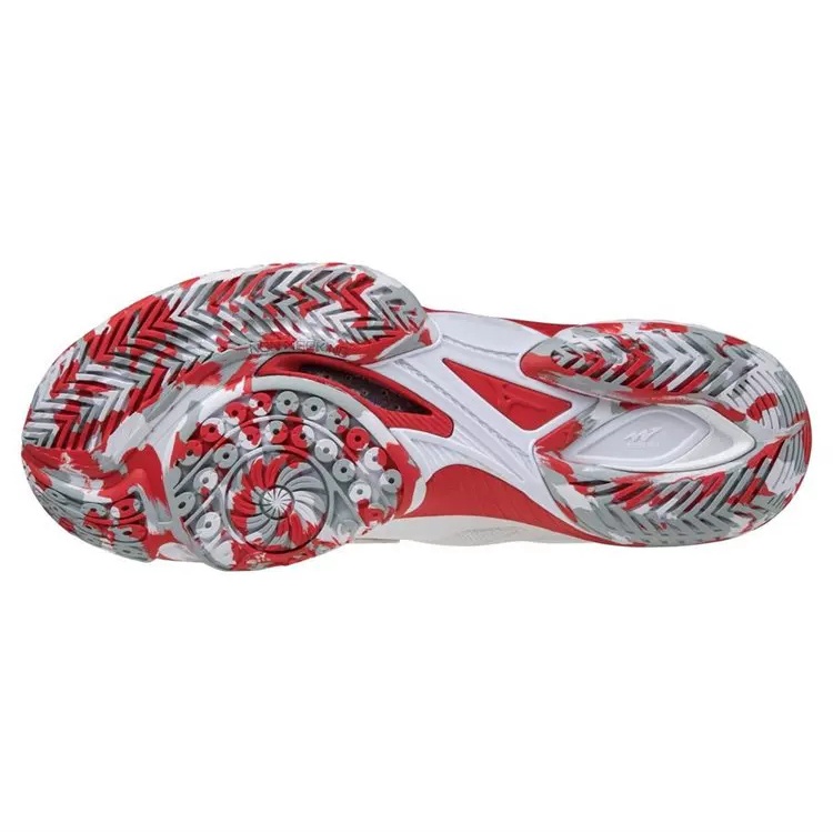 Giày cầu lông MIZUNO WAVE CLAW 71GA211063 cho cả nam và nữ mẫu mới màu trắng phối đỏ