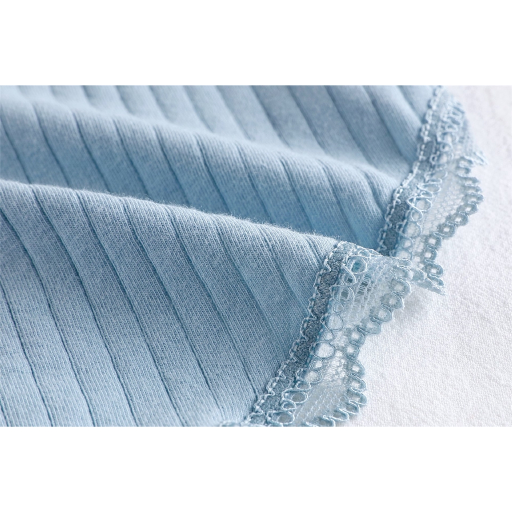 Quần lót cotton sọc viền ren thoải mái dành cho nữ | BigBuy360 - bigbuy360.vn