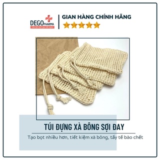 Túi Lưới Tạo Bọt Xà Bông DEGO PHARMA - Túi Đựng Xà Phòng Tắm Cao Cấp
