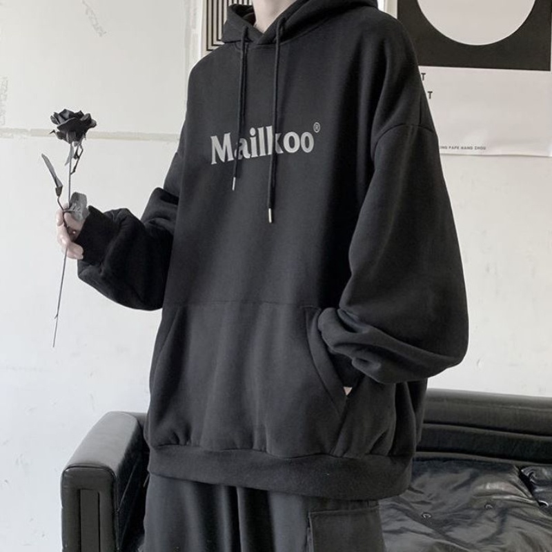 Áo khoác hoodie mũ trùm dài tay phong cách Hàn Quốc thời trang
