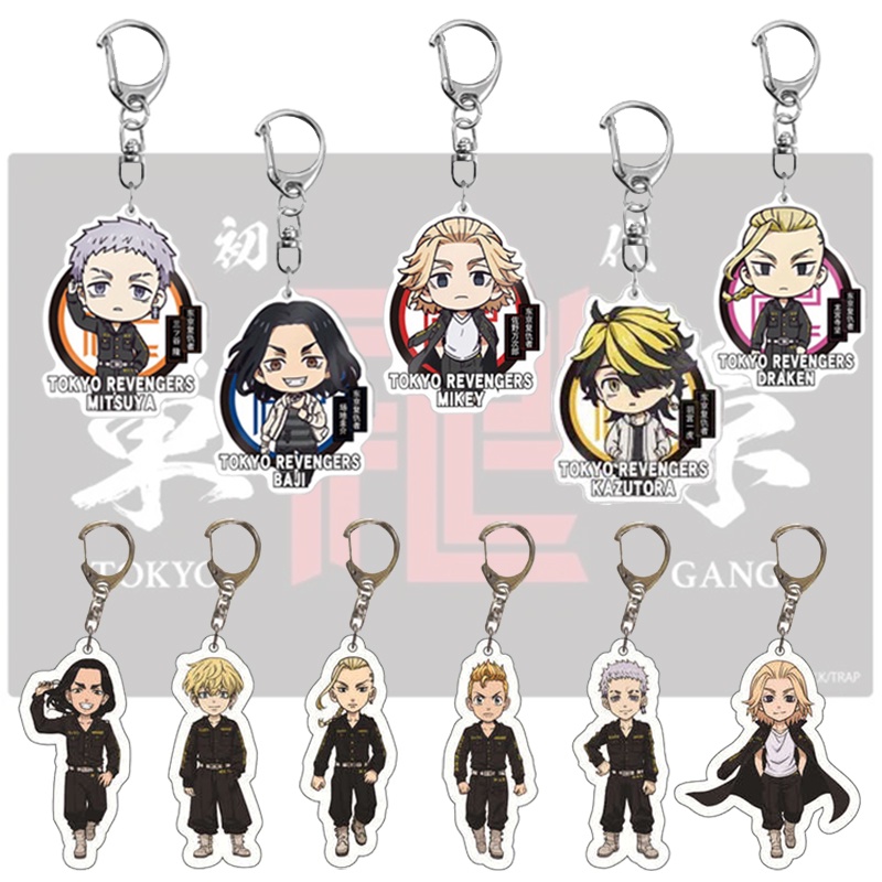 Móc khóa hình nhân vật Manjiro Ken nhiều kiểu làm từ acrylic bền bỉ cao cấp