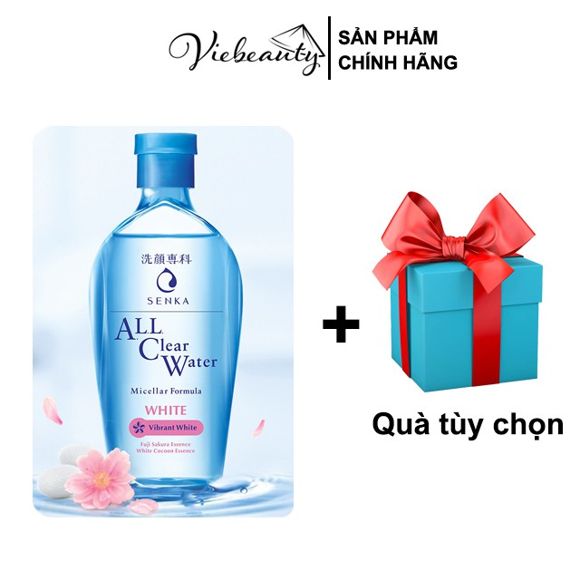 Nước Tẩy Trang Dưỡng Trắng Senka Micellar All Clear Water White 230ml - Viebeauty