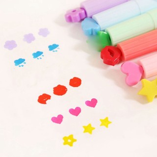 3pcs Cute Stars Various Patterns Colorful highlighters