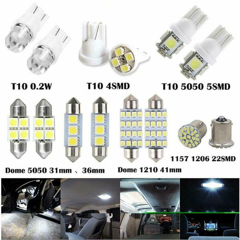 Đèn Led 14 Kiểu Gắn Biển Số Xe Hơi