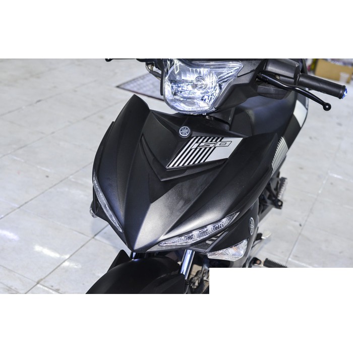 Tem trùm exciter 150 đen xám mẫu mới, độ team trùm decal xe máy ex dán đời 2015-2020
