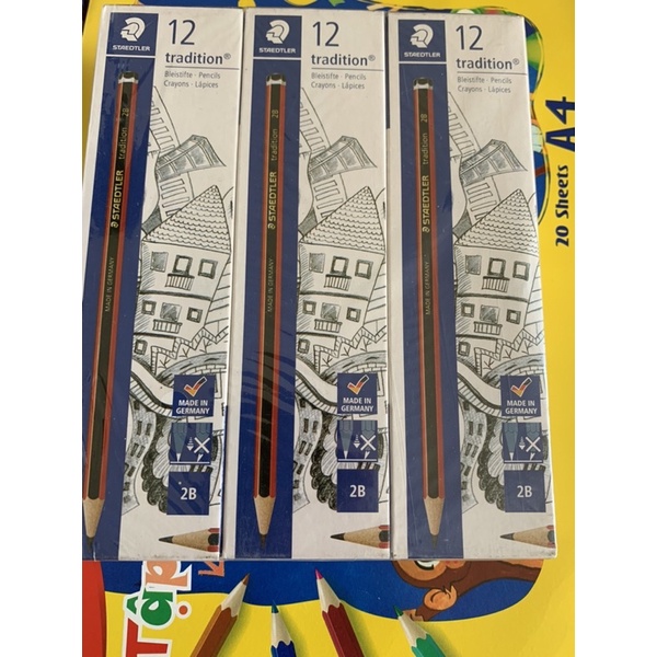 Bút chì Đức sọc đỏ 2B