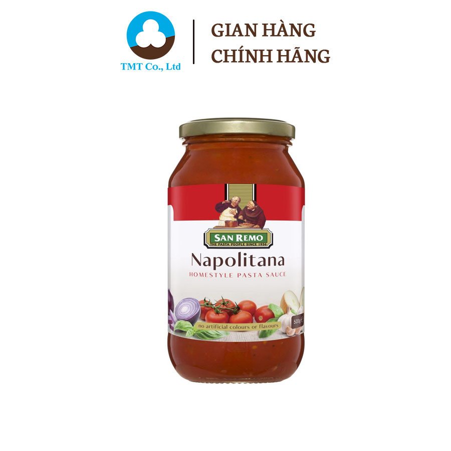 Sốt mì ý Napolitana thương hiệu San Remo 500g